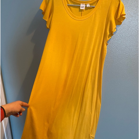 Gap Yellow Sun Dress - Sz Small Tall - Picture 5 of 5